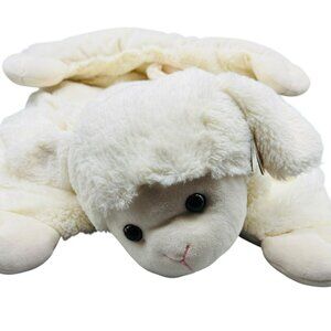 Bearington Baby Collection Lamby Lamb Belly Blanket Plush Tummy Time Mat 29 inch